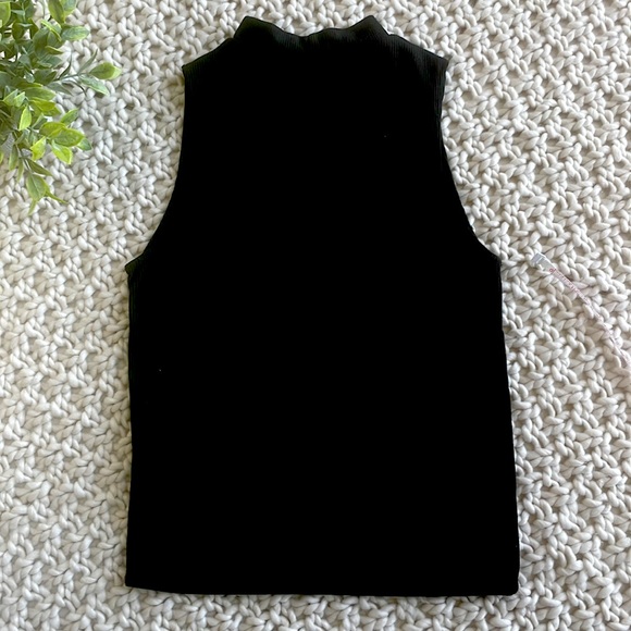 Zara Trafaluc Ribbed Black Tank, Size S - Picture 5 of 6